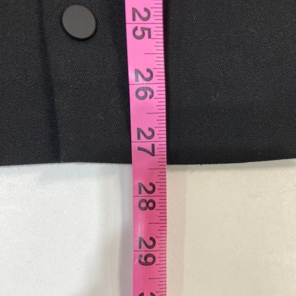 Zara Snap Button-Up Heavy Women's Shirt Black - Size XL - Picture 5 of 5